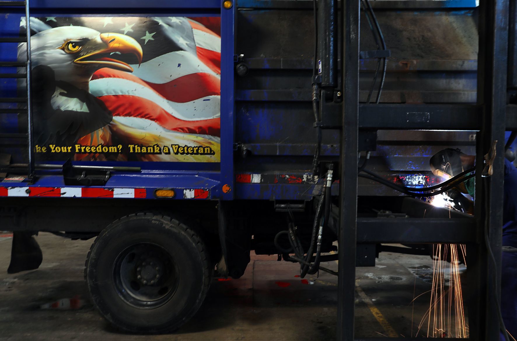 Repairs keep many aging trash trucks off the streets